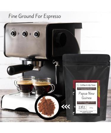 Coffee In My Face - Peruvian | Freshly Fine Ground For Espresso | Medium/Dark Roast | Single Origin | 100% Arabica Coffee - 200g. Fairtrade & Organic - Buy Online on SooperMarket.com
