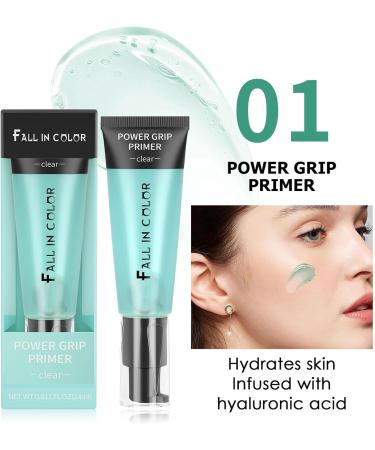Powder Grip Primer - Face Primer Gel for Invisible Pores 24ml Concealer Application Invisible Pores Makeup Gel Base Protect Makeup for Skin Qmisify 01#green - Buy Online on SooperMarket.com