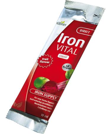 Iron VITAL Liquid Supplement For Increased Iron Needs. Vegan Formula 20 sachets 10 ml each Made in Germany - Buy Online on SooperMarket.com