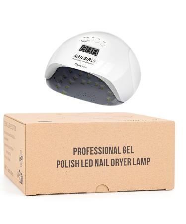 NailGirls 150W LED UV Nail Lamp - Fast Drying Nail Dryer with Auto Sensor & LCD Display | Removable Magnetic Plate for Gel Nails - Perfect for Finger & Toenail Studios - Buy Online on SooperMarket.com