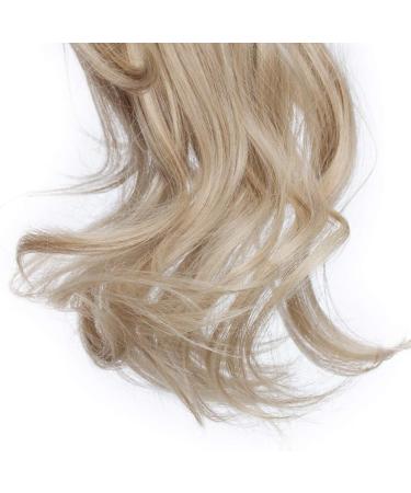 Silk-co 24inch Claw on Ponytail Hair Extensions Dark Blond&Bleach Blond Wavy Curly Hairpiece Pony Tail Wrap around Bonding 24inch (Pack of 1) Dark Blond&Bleach Blond - Buy Online on SooperMarket.com