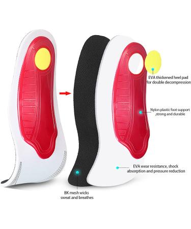 Orthotic Insoles for Heel Pain Relief - Comfortable Plantar Fasciitis Support for Men & Women - Black Orthopedic Insoles for Flat Feet - Buy Online on SooperMarket.com