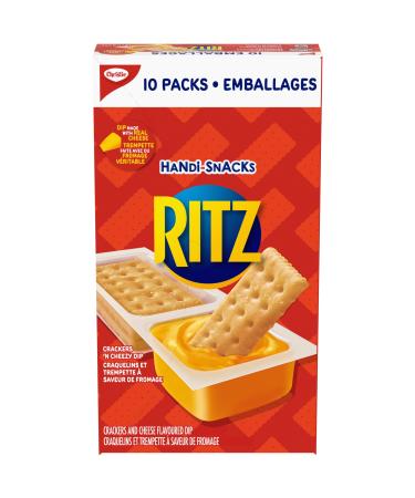 RITZ Handi Snacks Crackers and Dip Made With Real Cheese 27 g (Pack of 10)