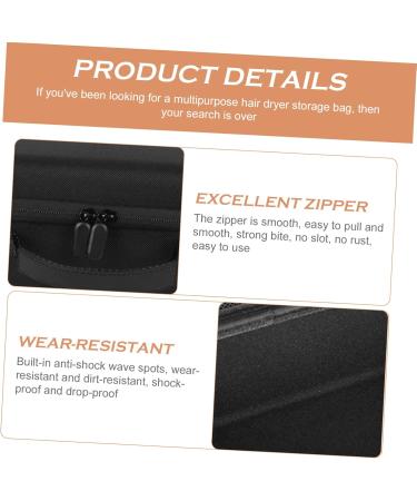 Baluue 2 Pcs Hair Dryer Storage Bag Hair Dryer Hard Case Travel Hair Dryer Travel Case Carrying Black Eva - Buy Online on SooperMarket.com