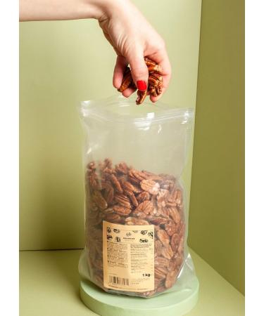 KoRo Pecan Nuts 1kg - Natural Pecans Value Pack for Healthy Snacking | Buy Internationally - Buy Online on SooperMarket.com