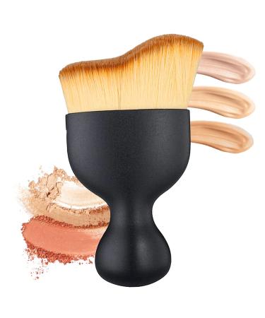 Tanning and Makeup Brush Angled Flat Foundation Brush Fake Tan Brush Contouring Brush Blush Brush for Liquid Foundation Cream or Cosmetics