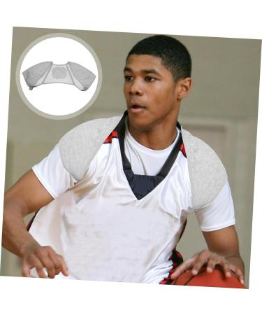 Anneome Shoulder Protector Sports Protective Gear Warm Support Protector Sleep Shoulder Sleeve Spandex Grey - Buy Online on SooperMarket.com