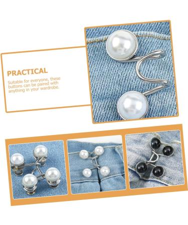 Button Hook Helper 4Pcs Nail- Buttons Portable Waist Buttons Waist Extender Button Waist Adjusting Clamp Thin Waist Buttons Durable Jeans Buckles Jean Buttons Pin Fashion Jean Buttons(2.5x0.8cm) - Buy Online on SooperMarket.com