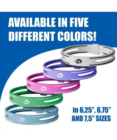 Phiten S-PRO Titanium Bracelet 7.5 Blue | Enhanced Performance & Style - Buy Online on SooperMarket.com