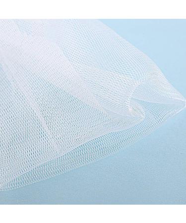2-Piece Foam Net Facial Cleansing Shower Bubble Net - Easy Mesh Bag with Drawstring Design for Perfect Bubbles - Buy Online on SooperMarket.com
