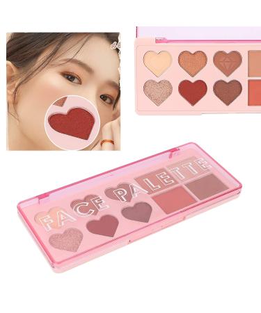 Buy Multi 4 in 1 Face Palette - Eyeshadow Blush Contouring & Highlighter | Red Brown Makeup Cosmetic Palette - International Shipping - Buy Online on SooperMarket.com