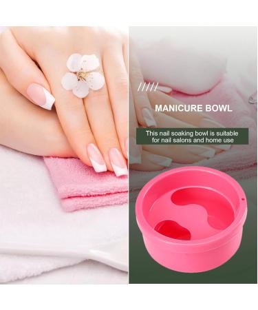 Wontool Bowl | Soak Nail Salon Bowl | Nail Soaking Container Manicure Hand Bowl Art Hand Wash Spa Tool Manicure Tool for Salon Home Pink - Buy Online on SooperMarket.com