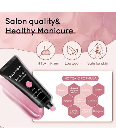 JEWHITENY 14 Colors Poly Extension Gel Nail Kit with SUN1 Lamp - All In One Poly Gel Starter Kit for Manicure Salon - Buy Online on SooperMarket.com