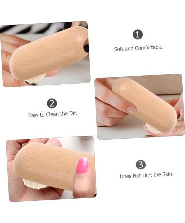 HAPINARY Nail Cleaning Brush Fingernail Brush with Handle Finger Nail Brush to Clean under Nails Fingernail Brushes for Cleaning under Nails Toe Brush Wooden Nail Brush Nail Scrubber - Buy Online on SooperMarket.com