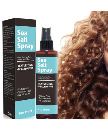 Sea Salt Spray 150ml Hair Styling Nourishing Spray Easy to Clean Hair Texture Spray for Beachy Waves Salt Water Spray Provides Volume and Hold for Men & Women