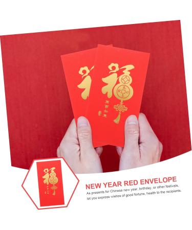 ABOOFAN 50 Pcs Large Holiday Red Envelope Pocketbook Red Gift Envelopes Rabbit Year Hong Bao New Year Red Packet Hongbao Red Packet Spring Festival Red Packet Paper China Chinese Zodiac - Buy Online on SooperMarket.com