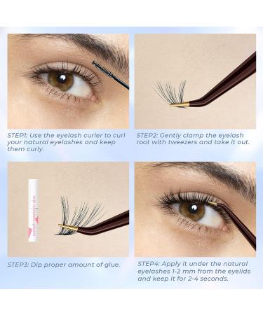 MAEXUS 120 Clusters DIY Eyelash Extensions | C Curl Individual Wispy Lashes | 0.07C 8mm-16mm MIX - Buy Online on SooperMarket.com