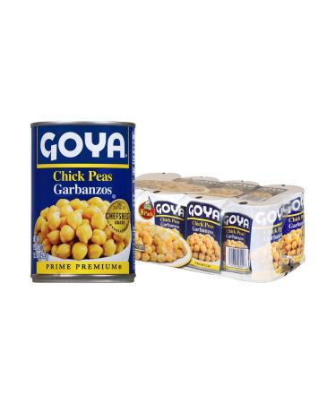 Goya Foods Chick Peas, Garbanzo Beans, 15.5 Ounce (Pack of 8)