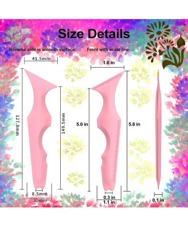 Reusable Silicone Winged Eyeliner Stencils - 5 in 1 Multi-Purpose Makeup Tool for Beginners - Pink - Buy Online on SooperMarket.com