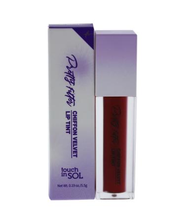 Touch In Sol Pretty Filter Chiffon Velvet Lip Tint - 9 Coral Dahlia Women Lipstick 0.19 oz