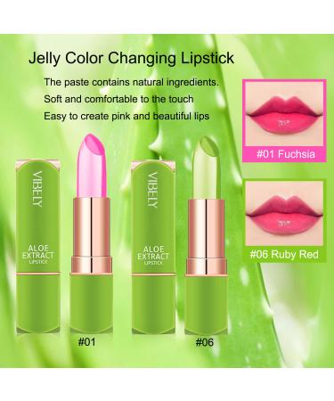 Kaynest Lips Aloe Vera Lipstick Set-A - Long Lasting Moisturizing Nutritious Lip Balm for Magic Color Change - 2 Packs - Buy Online on SooperMarket.com
