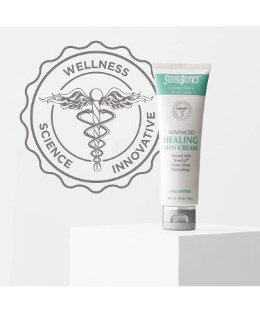 American Biotech Labs Silver Biotics Skin Cream - Nano-Silver & Hyaluronic Acid - Unscented 3.4 oz | Advanced Healing 20 PPM - Buy Online on SooperMarket.com