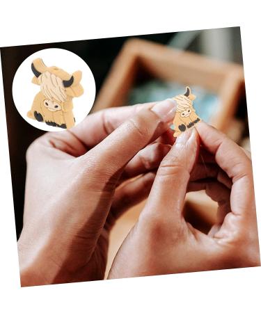 CRAFTHROU 10pcs Highland Animal Silicone Beads Toy - Cute Silica Gel Baby Beads 2.8x2.7cm - Buy Online on SooperMarket.com