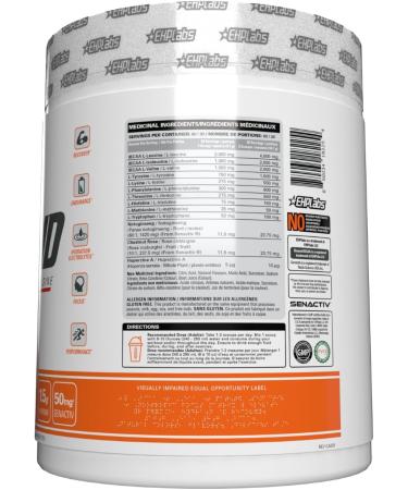 EHP Labs Beyond BCAA Powder Amino Acids Supplement for Muscle Recovery - 8g of Sugar Free BCAAs Amino Acids Post Workout Recovery Powder & 10g of EAA Amino Acids Powder - 60 Servings (Mandarin Twist) - Buy Online on SooperMarket.com