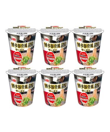 Acecook Ippin Instant Ramen Cup Hakata Tonkotsu Flavour 74g (Pack of 6)