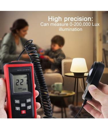 Digital Light Meter Illuminance Lux Meter with Record Function  0200 000 Measurement Range Flexible Sensor Light Tester for Photography  Plants  Indoor  Outdoor - Buy Online on SooperMarket.com