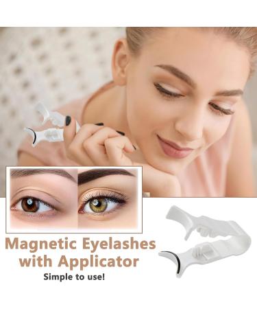 Magnetic Eyelashes with Applicator Magnetic Lashes Natural Look False Eyelashes Magnetic Reusable Magnetic Eyelashes without Eyeliner Magnetic lashes No Glue Birthday Gifts for Women Gifts for Women - Buy Online on SooperMarket.com