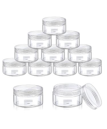 Pinsheng 50-Piece Clear Empty Cosmetic Containers - 5ml Travel Cream Jars with Lids Nail Art Jars & Spatula for Lip Balm & Lotion - Buy Online on SooperMarket.com