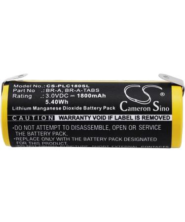 Replacement Battery for Panasonic Real-time Clocks & Alarms - BR-A BR-A-TABS 1800mAh/3.0V - International Shipping Available - Buy Online on SooperMarket.com