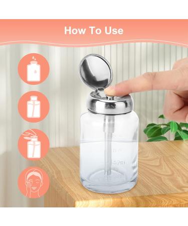 Push Down Pump Dispenser nail polish remover pump dispenser Professional Nail Art Remover Dispenser Gel Polish Remover Empty Container Manicure Accessory push down pump dispenser glass for Nail Polis - Buy Online on SooperMarket.com