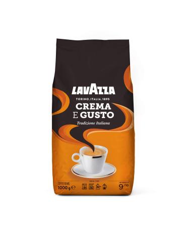 Lavazza Crema e Gusto Tradizione Italiana roasted coffee beans with spicy aromatic notes ideal for an espresso arabica and robusta coffee beans 1 kg pack of traditional single