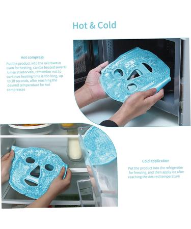 Cooling Ice Face Eye Mask for Reducing Puffiness Reusable Hot and Cold Compress Facial Eye Pack with Soft Plush Backing for Migraines.. - Buy Online on SooperMarket.com