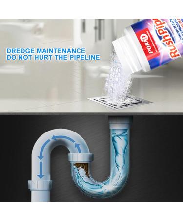 Upgrate Powerful Pipe Dredging Agent Sink and Drain Pipe Dredging Powder Pipe Dredge Agent Kitchen Toilet Pipeline Quick Cleaning Tool - Buy Online on SooperMarket.com