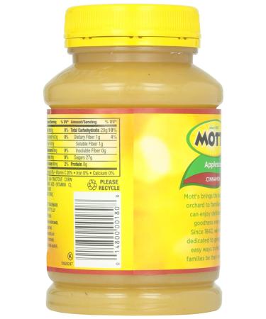 Motts Inc Apple Sauce Cinnamon 24 oz - Delicious and Healthy Snack - Buy Online on SooperMarket.com