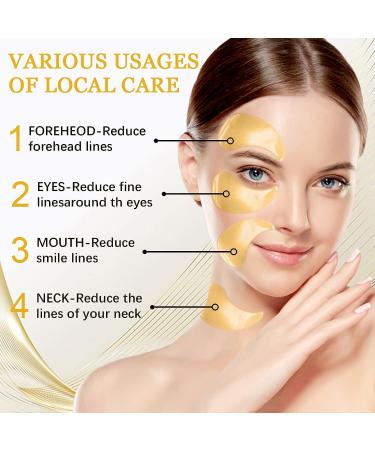 24K Gold Under Eye Patches - 21 Pairs Moisturizing Eye Masks for Brightening, Dark Circles, and Puffiness - Anti-Aging Collagen Treatment for Women - Buy Online on SooperMarket.com