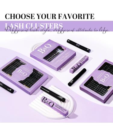 208 PCS D Curl Cluster and Individual Lash Extensions Kit - DIY Lash Clusters with Soft Comfortable Band - B01+B10 Lash Extensions 8-16mm - Volume Wispy False Lashes (Pack of 1) - Buy Online on SooperMarket.com