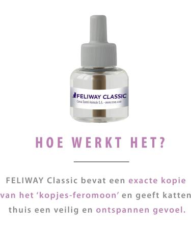 Feliway 066096 - Classic Pheromone Diffuser Refill 48 ml Cat Stress Reducing - Buy Online on SooperMarket.com
