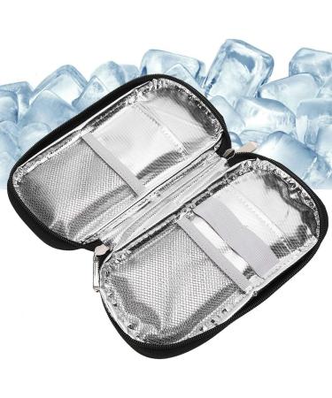 Kadimendium Insulin Cold Storage Bag - Waterproof Eco-Friendly Cool Bag for Patient Care (Black Red Flower) - Buy Online on SooperMarket.com