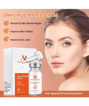 Trendyfave Snail Serum Snail Mucin Serum Nourishing Face Serum for Women Skin Repair Serum Reduce Wrinkles & Dark Spots Hydrating Firm Lift Restore Elasticity Facial Skincare - Buy Online on SooperMarket.com