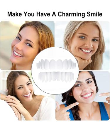 Tistics False Teeth Veneers | Temporary Dentures & Immediate Veneers | Cosmetic Tooth Solutions | Tooth Whitening for Men & Women - 2 Pairs - Buy Online on SooperMarket.com