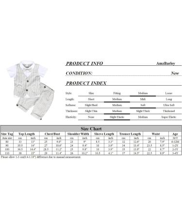 AmzBarley Baby Boys Gentleman Suit Outfit | Ivory Tuxedo Rompers 3-4 Years - Buy Online on SooperMarket.com