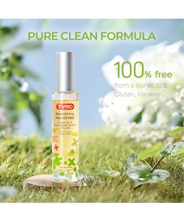 TYMO Argan Hair Oil Spray - Vegan Hydrating Blend for Frizzy Hair | Organic Formula Smooth Ends & Add Shine | 1.69 Fl Oz - Buy Online on SooperMarket.com
