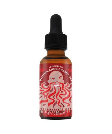 Valentines Day Beard Oil Scented With Rose Ylang Ylang and Sandalwood