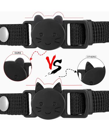 Personalized Breakaway Cat Collar with Engraved Name Tag - Adjustable Kitten Safety Collar with Bell - 7 Colors - Customizable up to 3 Lines of Text - Buy Online on SooperMarket.com