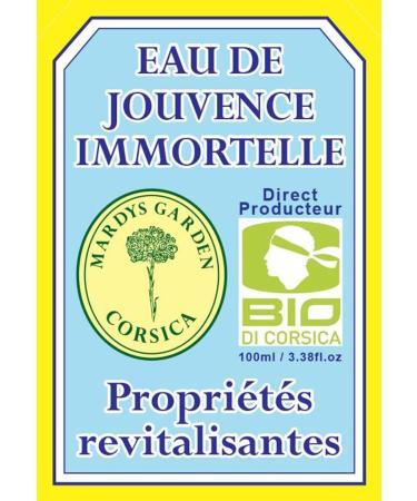 Eau de Jouvence 100ml - Corsican Organic Face Mist with Immortelle Myrtle & Mastic | International Shipping Available - Buy Online on SooperMarket.com