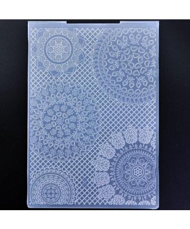 Lace Flowers Heart Plastic Embossing Folder - Ideal for Card Making & Scrapbooking | 3010927 - Buy Online on SooperMarket.com
